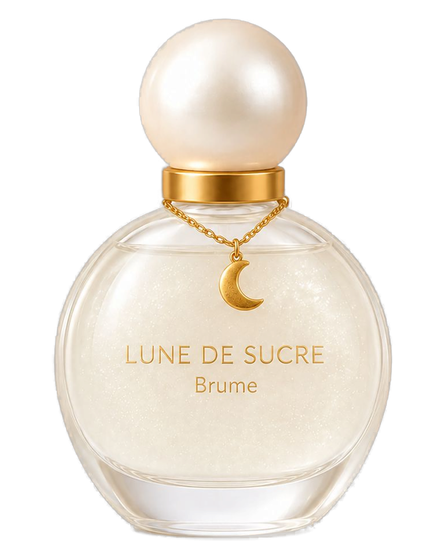 Lune de Sucre Brume, flacon nacré translucide