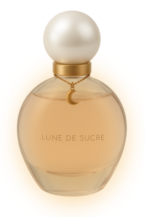 Lune de Sucre Nuit d'Été, flacon doré nacré
